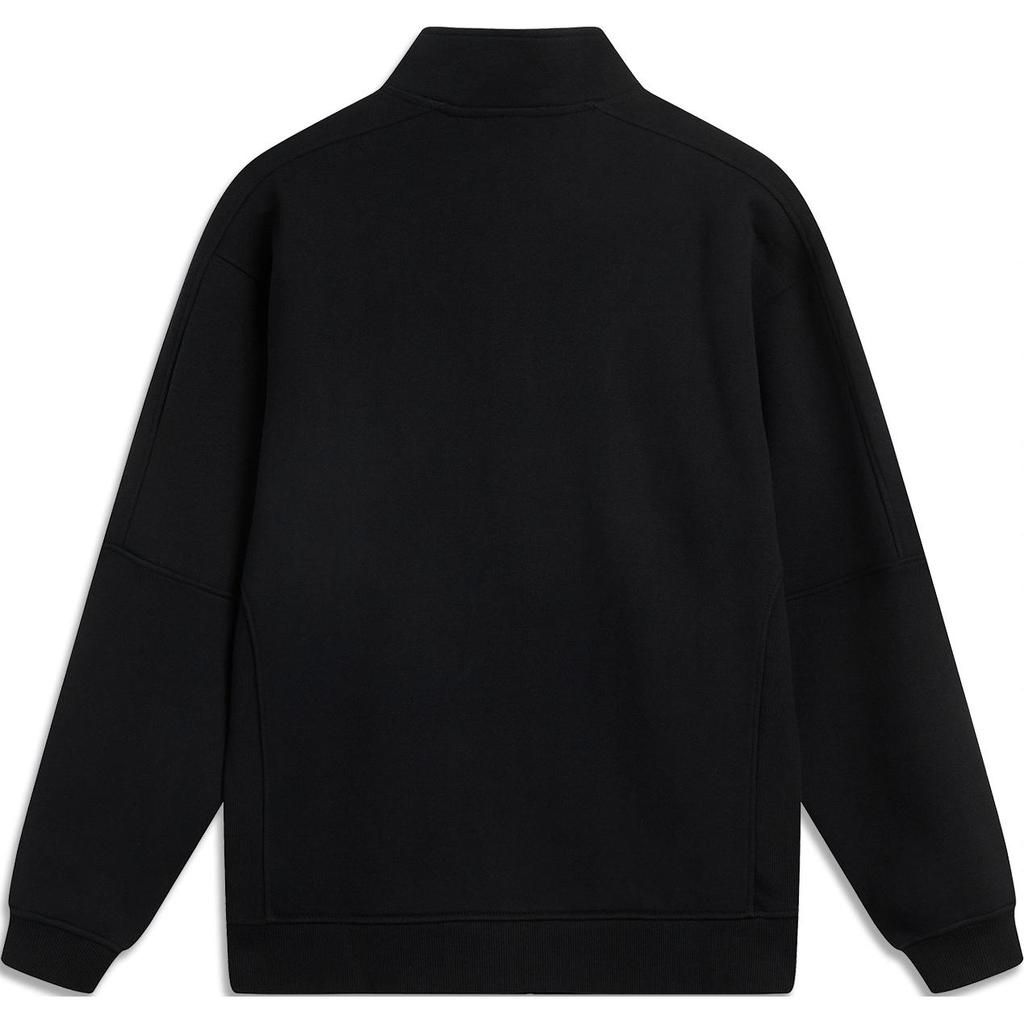 Li Ning Comfortable Casual Versatile Letter Jacket Men Jacket Black AFDU591-1