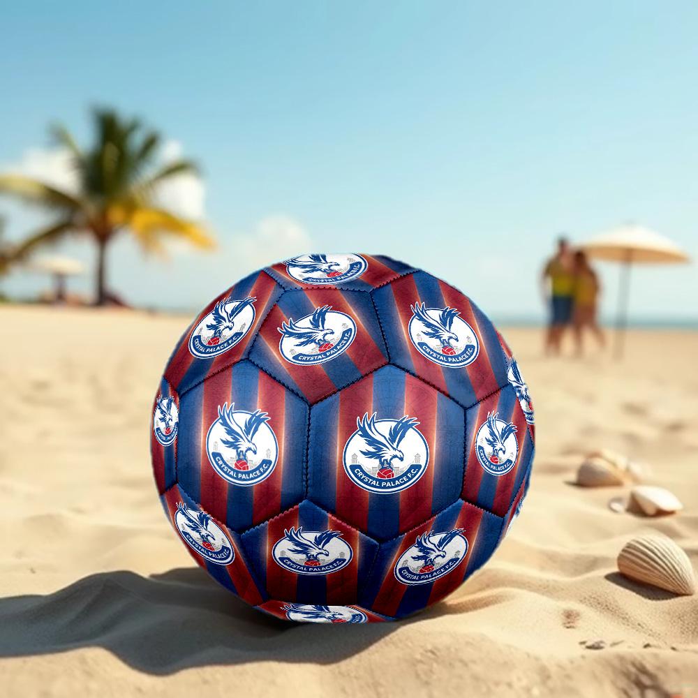 Crystal Palace Misura 5 Pallone da Calcio Alta Elasticità Pallone da Calcio Per Competizione All'aperto Allenamento Quotidiano Gioco