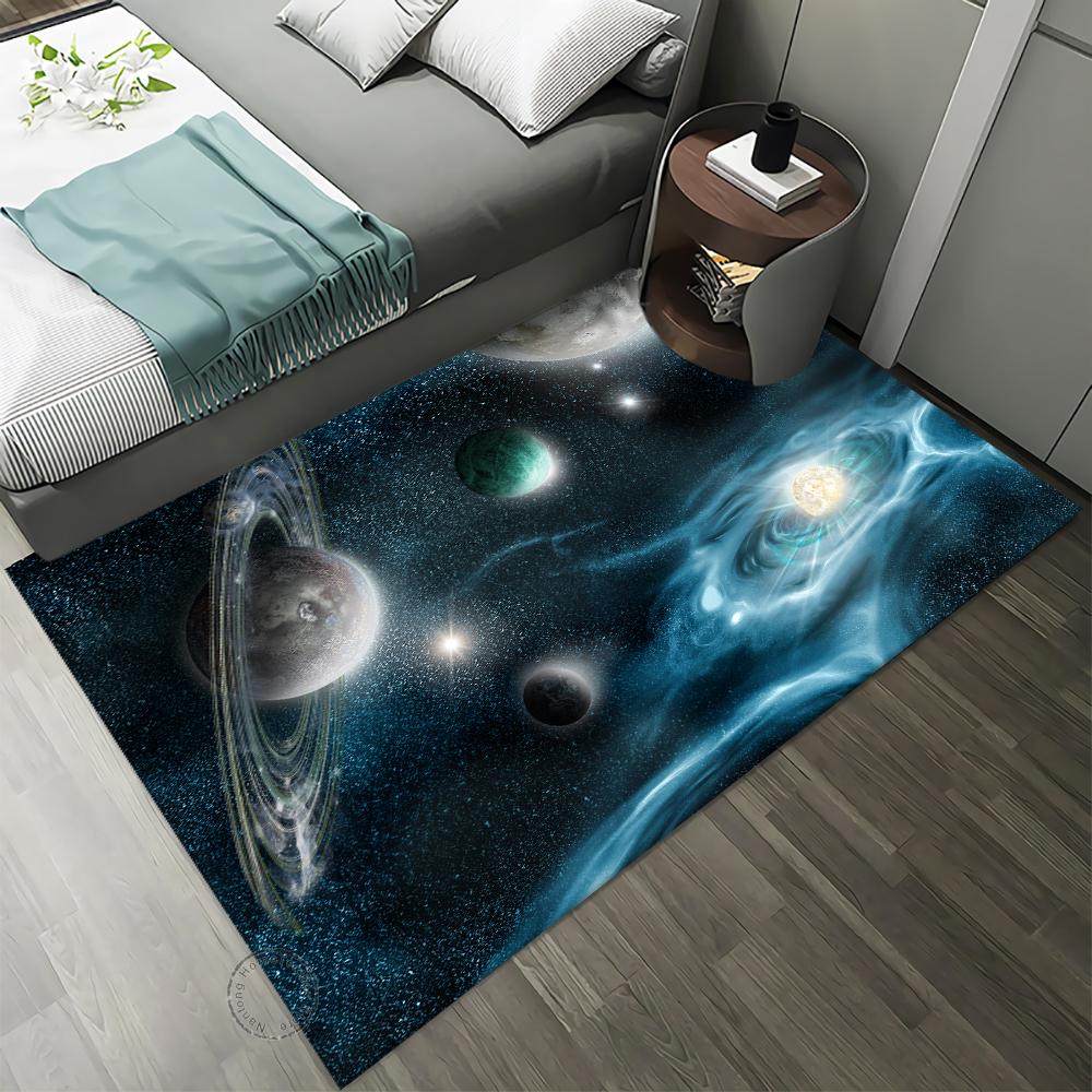 

Naked Eye 3D Earth Planet Pattern Carpet For Living Room Bedroom Door Mat Bath Leisure Home Decor 40x60cm