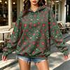 Women's Polka Dot Lightweight Hoodie, Trendy Casual Hooded Sweatshirt for Everyday Wear