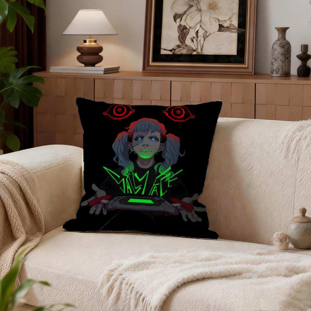Band Sally Face Cushion Cover Cushion Cover Set 4Pcs 50X50 45X45 40X40 Pillowcase Decorative Sofa Home Decor