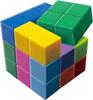 Masudaya Corporation Cube Puzzle Educational Toy for Brain Ages 3 and Cha-Cha Blocks, Training, Up, 539-1718