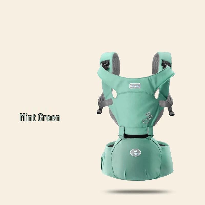 Aierbao 4-Season Baby Carrier with Front-Facing Hip Seat