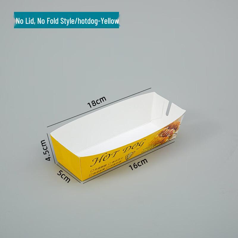 Lidless Hot Dog Takeout Boxes