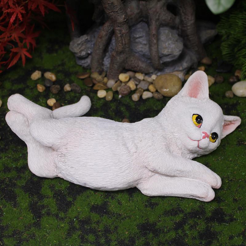 Entzückende Katze Harz Schreibtischornament Für Wohnzimmerdekoration Geschenk Für Alle Anlässe