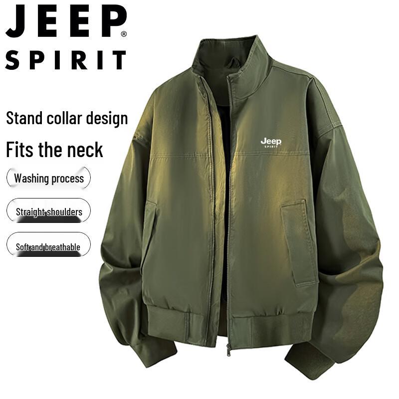 JEEP SPIRIT Men's Stand Collar Jacket