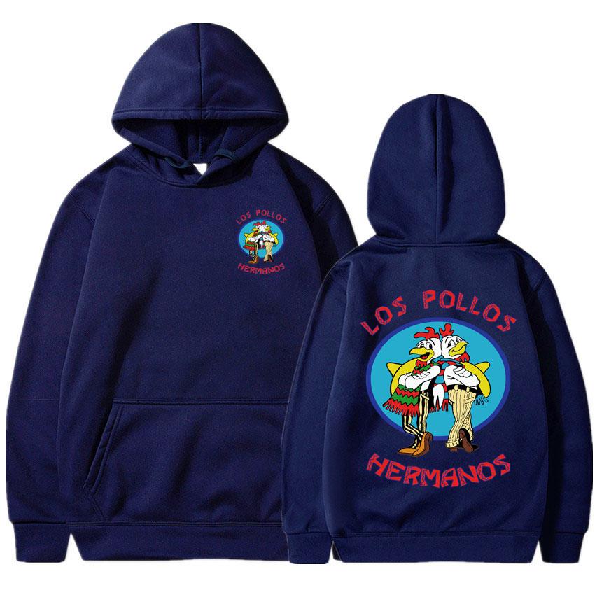 Breaking Bad Hoodie Los Pollos Hermanos Chicken Brothers Druck Trainingsanzug Herren Damen Mode Frühling Herbst Fleece Lockeres Sweatshirt