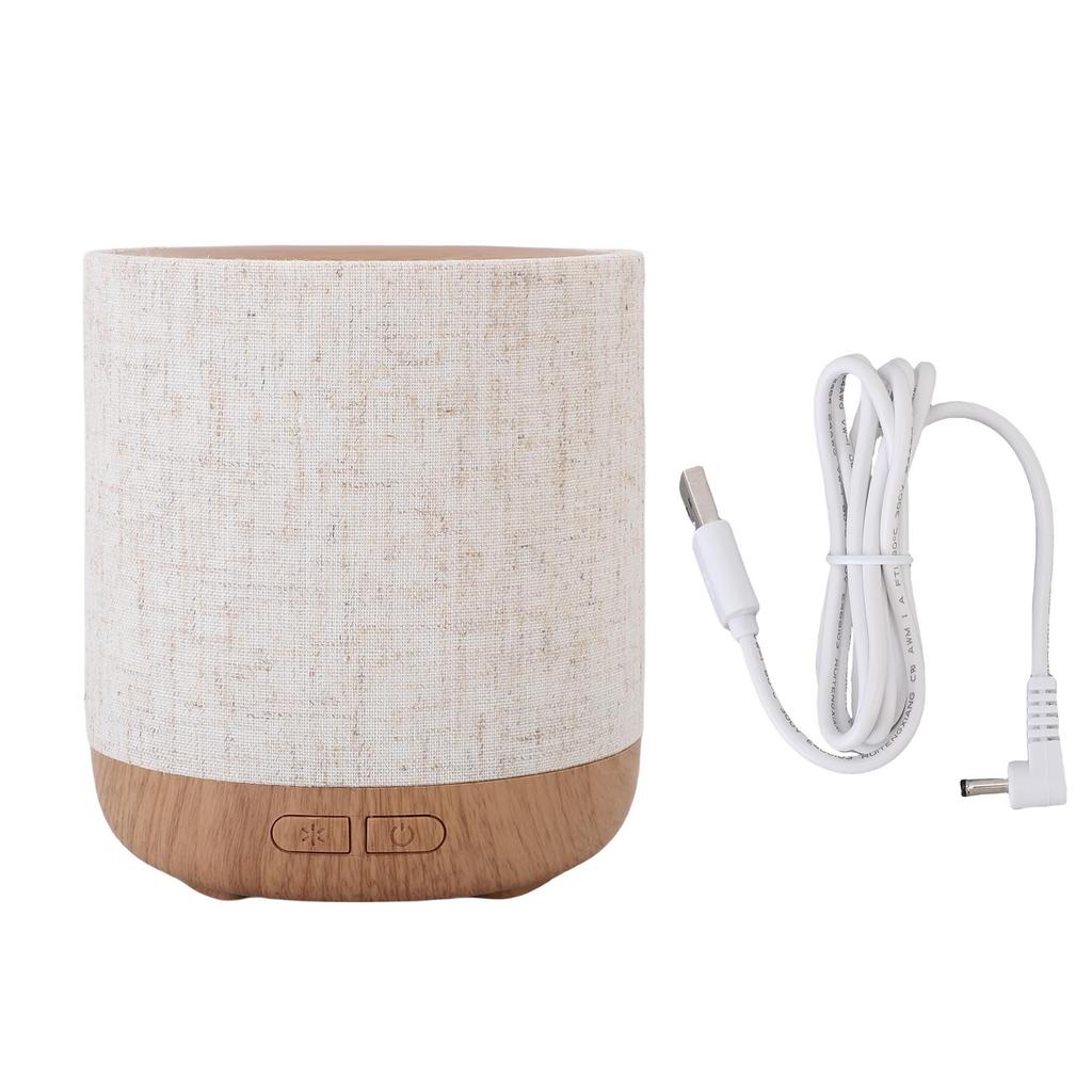 Esenciálny olejový difúzor USB zásuvný Nízka hlučnosť 200 ml Aromaterapeutický difúzor s nočným svetlom Tkanina