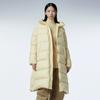 Long thickened white duck down big quilt down jacket women's winter puffs loose couple bread jacket