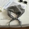 Breathable Linen Scarf Thin Fabric Triangular Binder Fashion Triangle Scarf  Vacation Use
