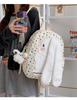 Schoolbag cute soft girl polka dot dog schoolbag 1011 new middle and high school students backpack college student travel backpack
