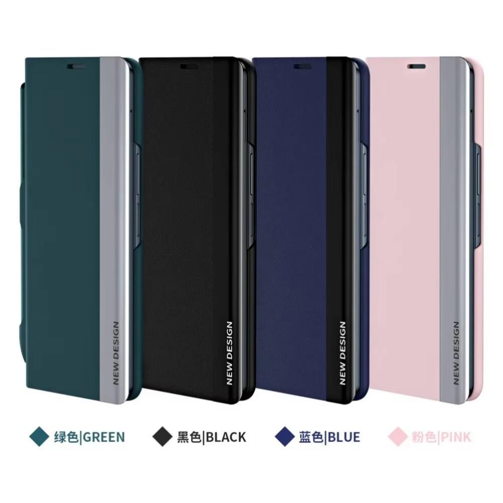 With S Pen for Samsung Galaxy Z Fold 7 6 5 4 3 Protection Cover Luxury Leather Bracket Magnet Adsorbs Full Cover The Holster Phone Case
