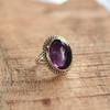 Natürlicher Lila Amethyst Ring 925 Sterling Silber Ring, Echter Edelstein Ring, handgefertigter Schmuck, Neujahrsgeschenk, Valentinstagsgeschenk,