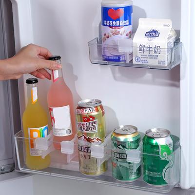 4Pcs Partition Board Retractable Space-Saving PP Refrigerator Storage Shelf Divider for Home