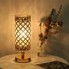 Crystal Bedside Table Lamp Decorative Desk Light with Dual USB Charge Ports Modern Nightstand Lamp for Bedroom Living