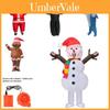 Costume Gonflable Adulte Père Noël Bonhomme de Neige Bonhomme en Pain d'Épices Pour Cosplay et Fêtes d'Halloween