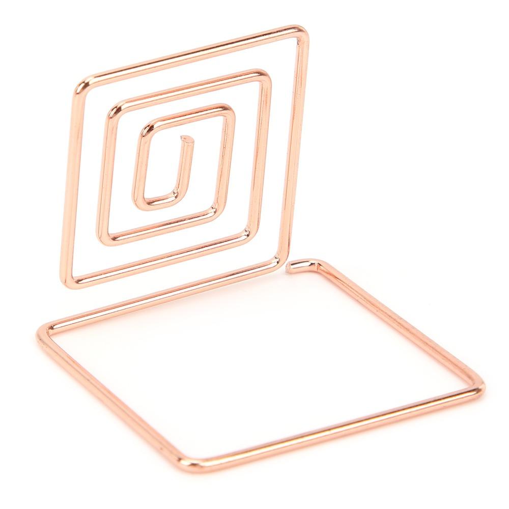 10Pcs Silver/ Rose Gold/ Gold Table Number Holders Metal Material Picture Holder Wedding Event