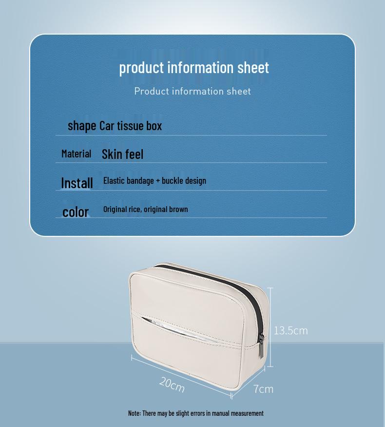 BYD Xia Car Tissue Box: Hanging Rear Seat Storage Bag