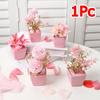 1PC Mini Party Plastic Artistic Simulated Potted Plants Gift Pink Theme Office Decor Home Decoration Photography Prop