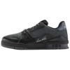 Louis Vuitton Trainer Low Top Skateboard Shoes Men's Black 1AJ440
