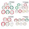 Salircon Cute Christmas Soft Ceramic Elastic Bead Bracelet Set for Women Trendy Simple Rope Chain Bangle Couple New Jewelry Gift