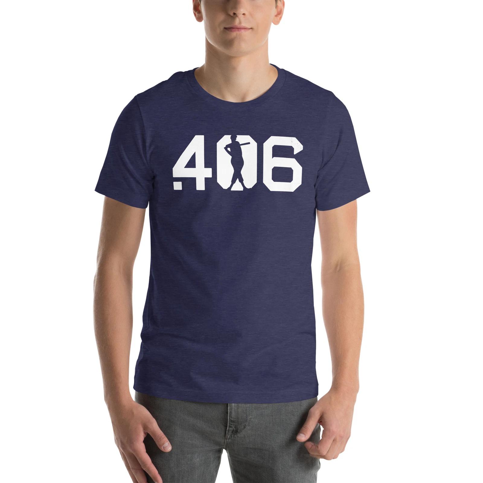 

406 Ted Williams Batting Average Baseball Graphic Tee Shirt Unisex t-shirt XXXXL