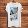 Edo Ukiyoe Unicorn Castle Funny Vintage T Shirt,Men Homme Casual Short Sleeve Tee,Unisex Tshirt