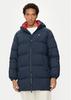 Winterjacke Tommy Hilfiger Daunen Kapuzenjacke Casual Pufferjacke (DM0DM20466) dunkles Nachtmarineblau