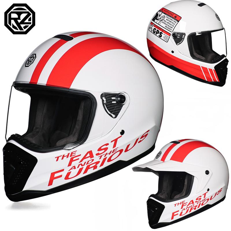2024 new ORZ retro motorcycle helmet, American cruise full helmet, motorcycle with free brim