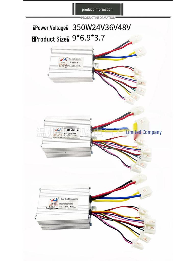 Elektrický kartáčovaný regulátor 250W-1000W 12V-36V pro ATV Go-kart