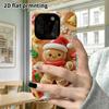 Phone Case: 2D Flat Design Suitable for iPhone 18 17 16 15 14 13 Pro Protective Case, Gingerbread Man, Perfect Christmas and Halloween Holiday Gift