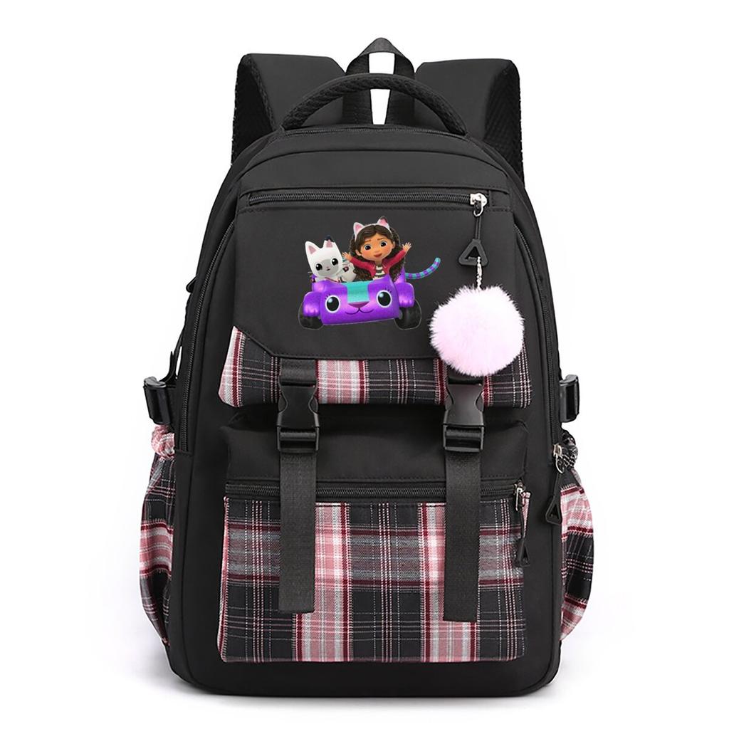 Gabys Puppenhaus Animierter Peripherer Bedruckter Rucksack College-Wind Hohe Kapazität Studenten-Schultasche