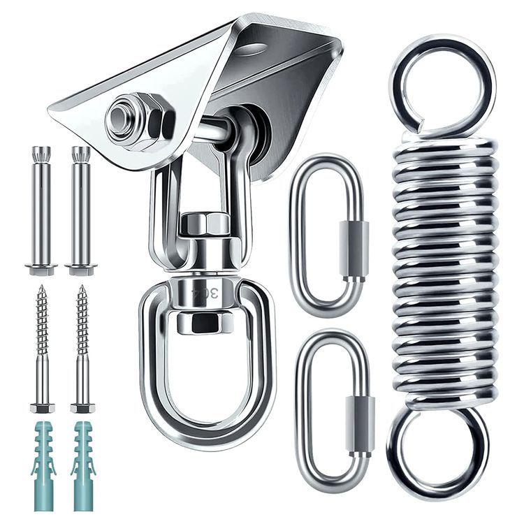 

Вертлюжный крюк из нержавеющей стали 304 для установки гамака, боксерского мешка, кресла и качелей