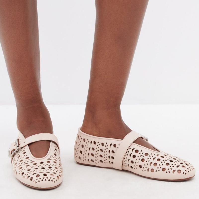 

Европейские и американские весенне-летние новые дышащие и удобные одиночные туфли с сетчатой ​​подошвой на плоской подошве, женские балетные танцевальные туфли 37