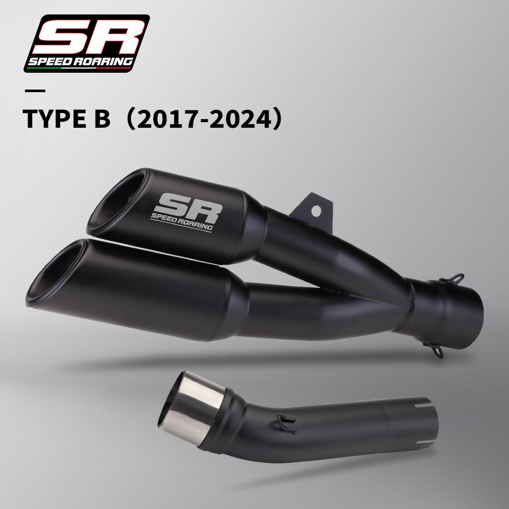 For Rebel 500 300 CM500 CM300 CMX500 CMX300 2017 - 2023 Motorcycle Exhaust Pipe Escape Moto