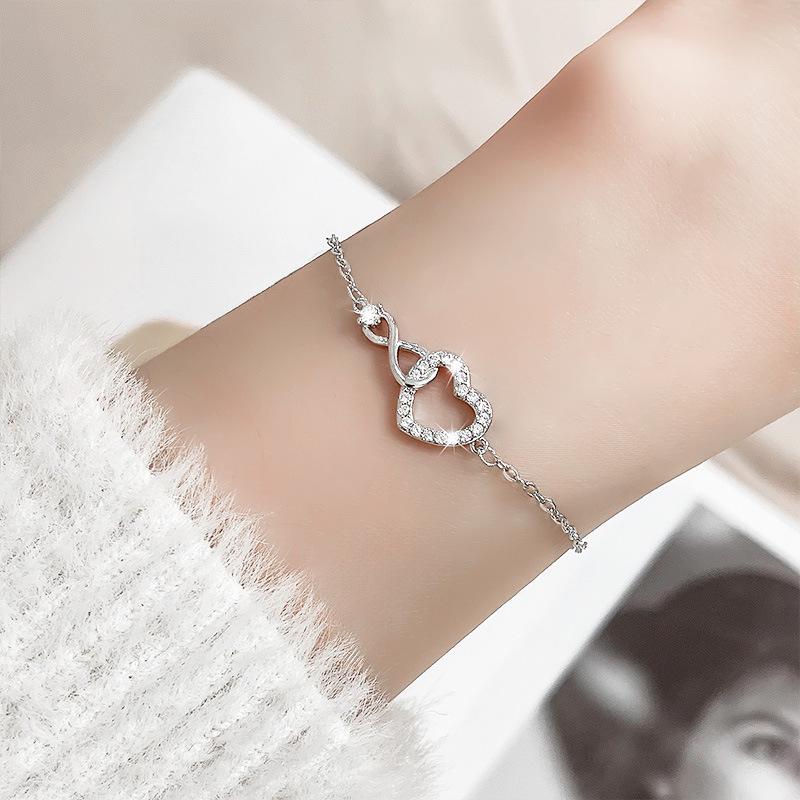 

Eternal Love Crystal Zirconia Heart Bracelet for Women