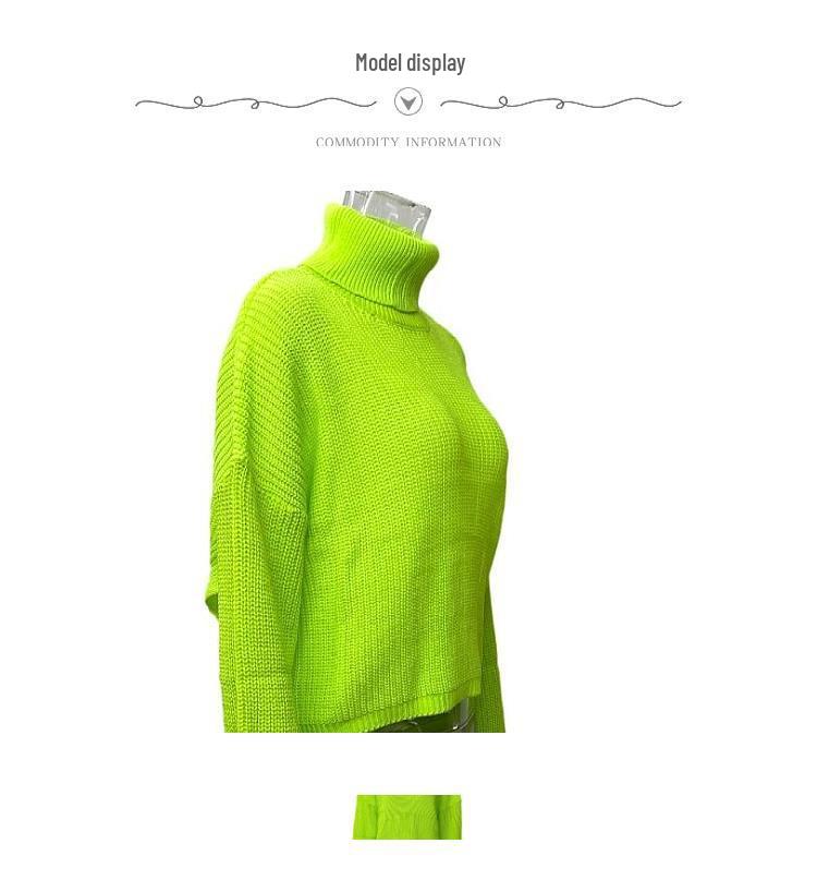2025 European & American Women's Long Sleeve Backless Knit Top - Sexy High Neck Outerwear