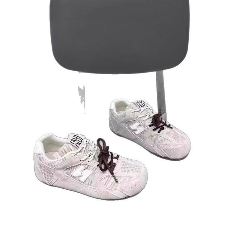 Flat shoes women's spring and summer new retro mesh breathable sports and leisure board shoes