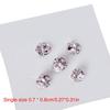 Pack of 5 Nails Art Charms 3D Nail Rhinestones Crystal Nail Gems Nails Art Decorations Nail Supplies for Acrylic Nails