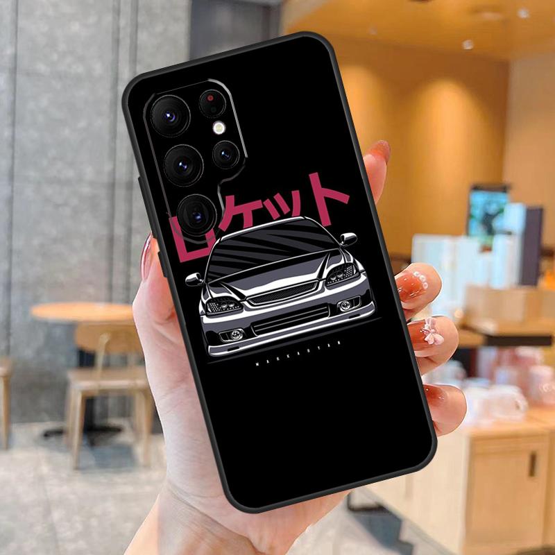 Sports Car JDM Drift Phone Case For Samsung Galaxy S25 S24 S23 S22 S21 S20 Ultra S9 S10 Plus S25 FE Back Cover