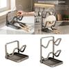 Pot Lid Rack Cut Board Storage Rack Container Multipurpose Utensils Stand for Restaurant Cupboard Kitchen Cabinet Cooking