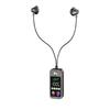 K-song Bluetooth 5.4 Stereo Earbud: Sports, Noise Reduction, Long Battery, Card Slot, Lapel Design.