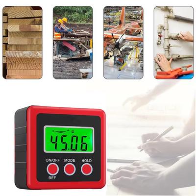 3 Button Digital Angle Finder Magnetic Carpentry Bevel Protractor Level Box Inclinometer