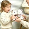 Giocattolo Elettrico Gatto Peluche Interattivo Camminante Scodinzolante Annodante Miagolante Giocattolo Gattino Fatto a Mano per Bambini Piccoli Educativo Simulazione Giocattolo Animale di Peluche