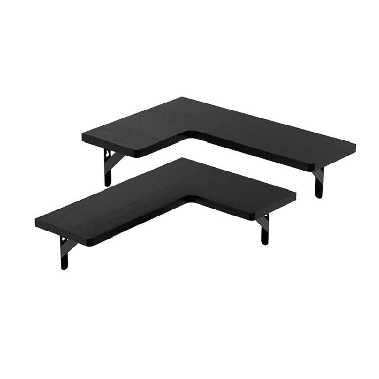 Versatile Corner Floating Shelf Versatile Corner Floating Shelf Wood Rack for Bathroom Kitchen Bedroom Storage