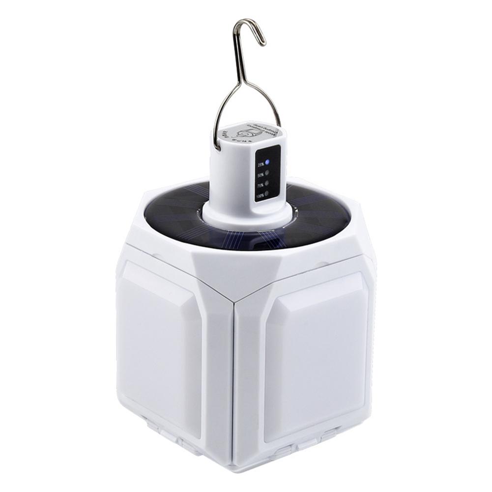 Solar Foldable Night Lights with Hanging Hook for Outdoor Camping Fishing Hiking