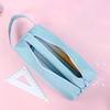 Double Zippers Pencil Pouch Waterproof Stationery Case Durable Pencil Case