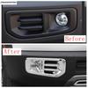 For Haval Dargo   Accessories Front Rear Fog Lights Lamps Eyebrow Frame Cover Trim ABS Chrome / Carbon Fiber Exterior
