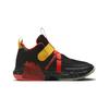 Nike LeBron Witness 7 PS Schwarz Leuchtendes Karmesin Gesprenkelt Kinder Sneaker University-Gold Kaum-Volt DQ8647-001