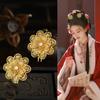 Floral Chinese Style Hairpin Tassels Women Hair Stick Vintage Hanfu Hair Comb  Ladies